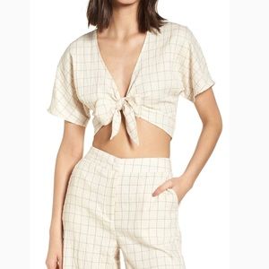 lydelle tie front top